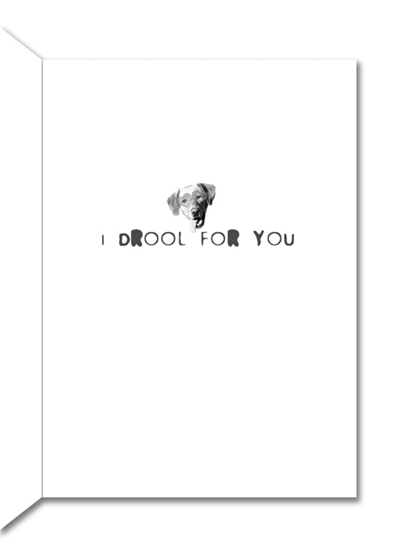 Image of Bark Remarks Drool For You card inside by Jessica St. Clair