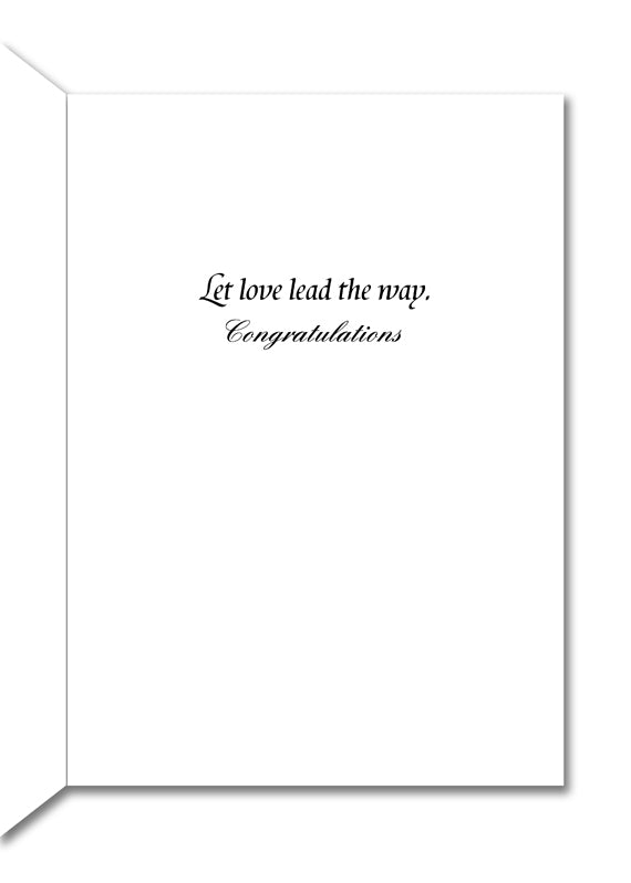 Image of Bark Remarks US 4EVR wedding card inside by Jessica St. Clair