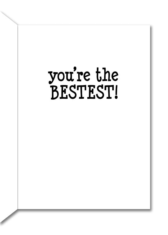 Image of Bark Remarks You're the Bestest thank you card inside by Jessica St. Clair