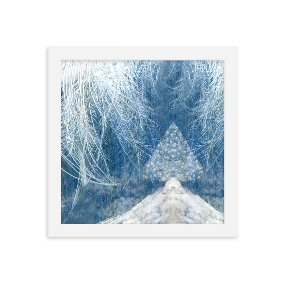 Image of Winter Wisp 10 inch by 10 inch framed art print on enhanced matte photo paper by Jessica St. Clair 