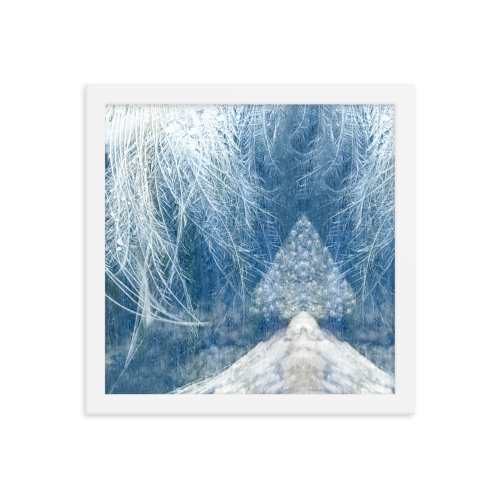 Image of Winter Wisp 12 inch by 12 inch framed art print on enhanced matte photo paper by Jessica St. Clair 