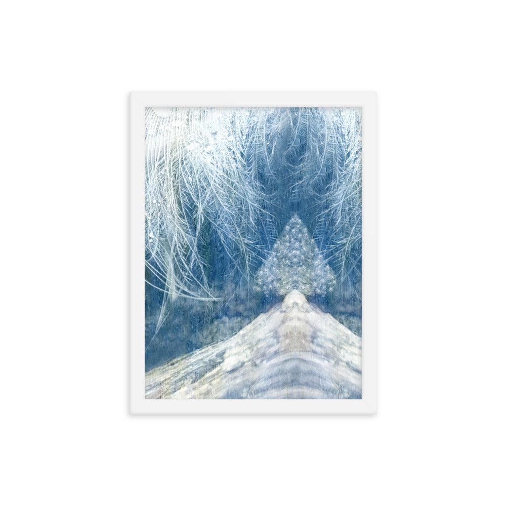 Image of Winter Wisp 12 inch by 16 inch framed art print on enhanced matte photo paper by Jessica St. Clair 