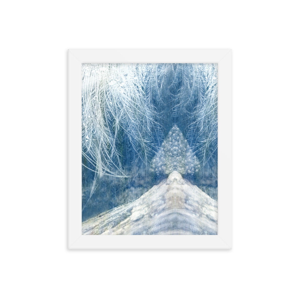 Image of Winter Wisp 8 inch by 10 inch framed art print on enhanced matte photo paper by Jessica St. Clair 