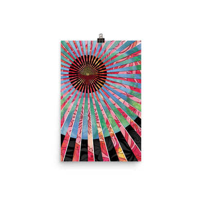 Image of Immortal abstract art print on 12 inch by 18 inch premium luster photo paper by Jessica St. Clair