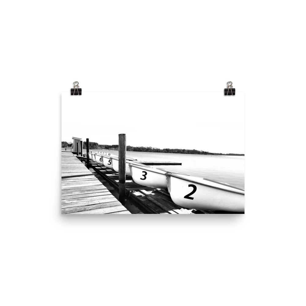 Image of Regatta Respite photography art print on 12 inch by 18 inch enhanced matte photo paper by Jessica St. Clair