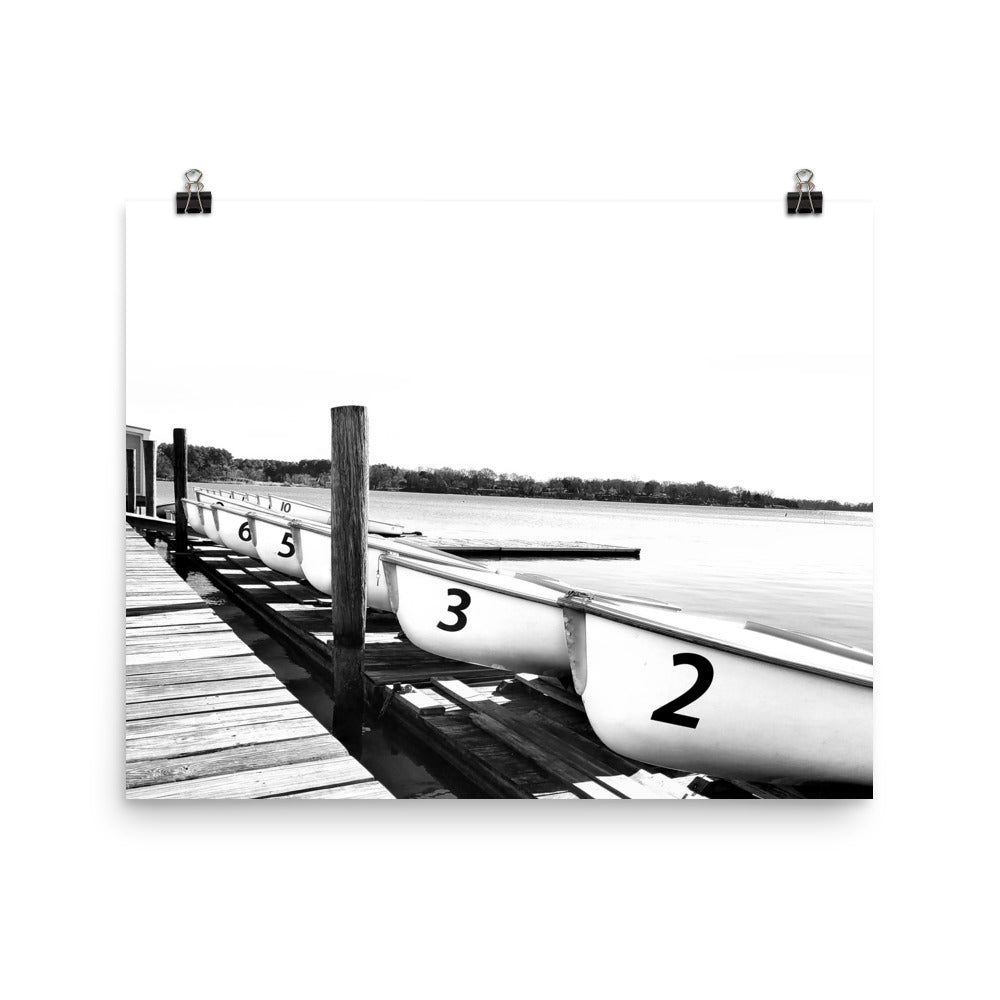 Image of Regatta Respite photography art print on 16 inch by 20 inch enhanced matte photo paper by Jessica St. Clair